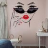 Lady On Glass Wall Sticker - Image 5
