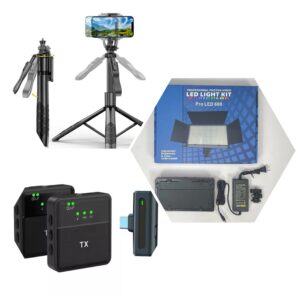 Led 600 + L16 Tripod + K95 Wireless Mic