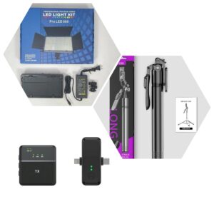 Led 600 + C08 Tripod + SX31 Wireless Mic